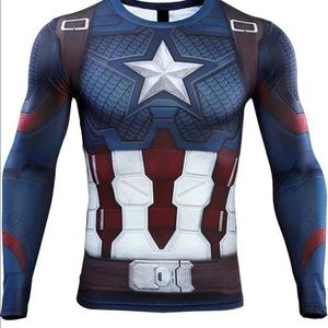 3XL captain America costume shirt